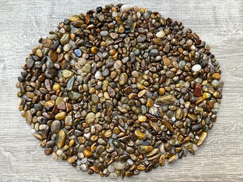 Image of 2 oz Lot Natural Semi Tumbled Pietersite Gemstone Chips, Pietersite Crushed Mini Crystals, Pietersite Undrilled Crystal Chips (Pietersite)