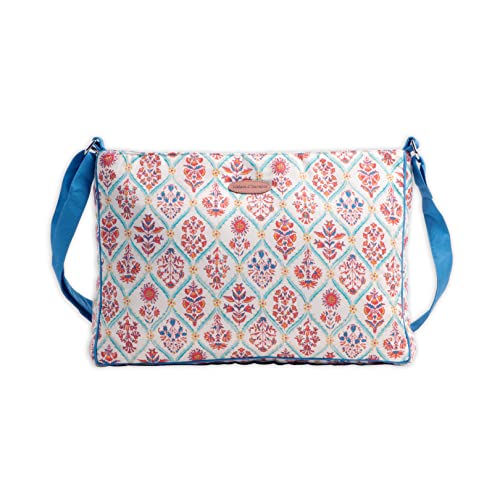 Maison d' Hermine Hand Bag Cotton Adjustable Shoulder Strap Cross Body Bag Tote purse with Zippered & Slip Pockets