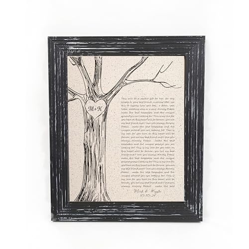 Personalized Anniversary Gift 2nd Cotton for him or her, lyrics