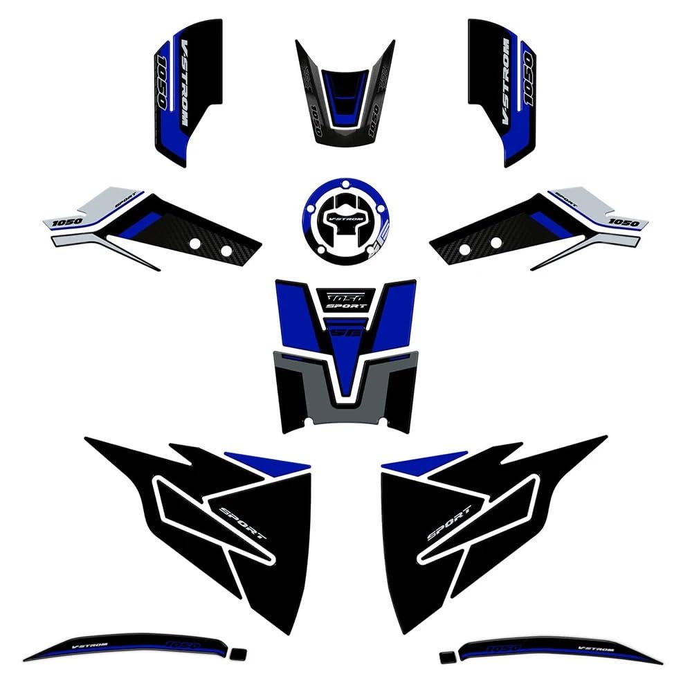 Tank Protection Sticker for V-Strom 1050 SE 2024 Motorcycle Tank Knee Grip Protective Sticker Pad Stickers Decals Kit