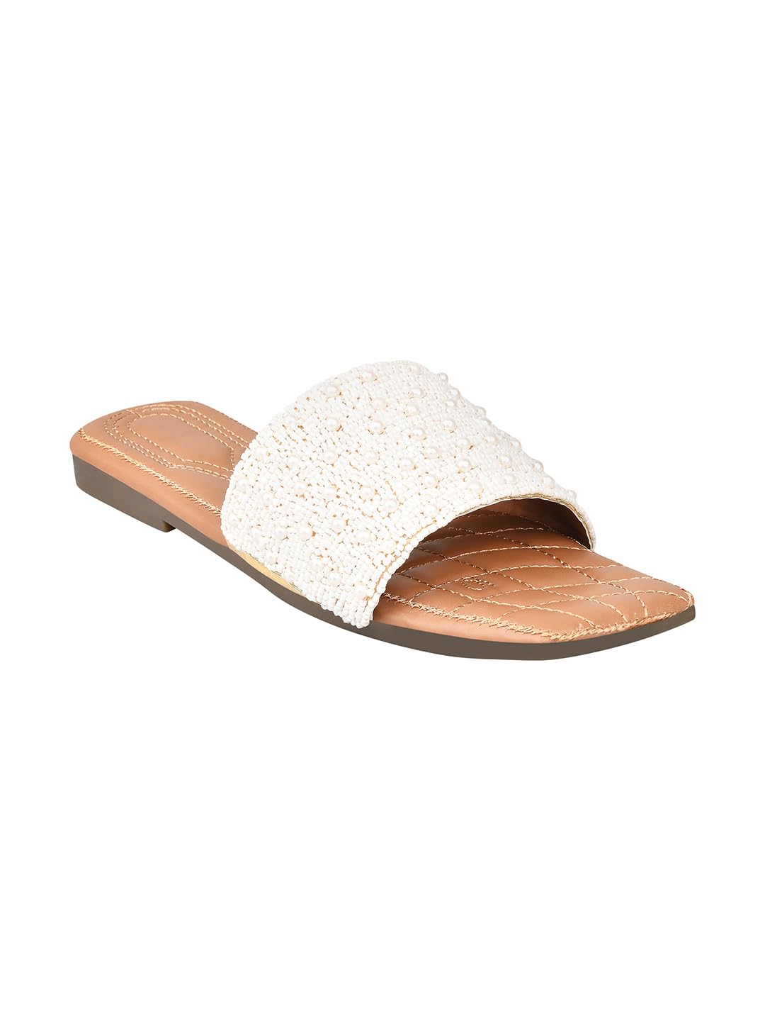 The White Pole Casual and Classy Flats Sandals Light Weight Comfortable & Trendy Party Flats for Girls & Women (B0CLJGCVSY) Amazon Price History, Amazon Price Tracker