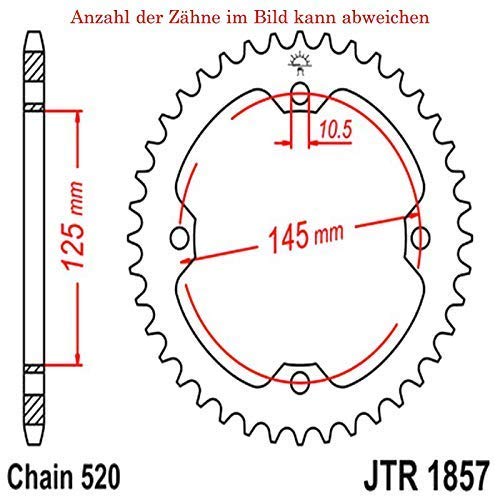 Piñón con 40 Diente para YFM 700 Rseb Edición Especial 2012 de Jt-Sprockets