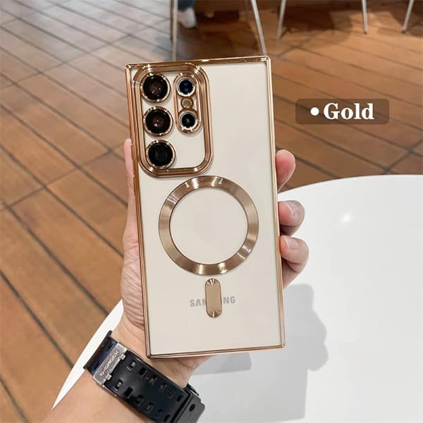 Doowear Galaxy Note 20 Ultra Case Magnetic [Support Magsafe Charger] Wireless Anti-Scratch Shockproof Plated Clear Full Camera Protection Phone Cover Case for Samsung Galaxy Note 20 Ultra-Black by Doowear - Image 7