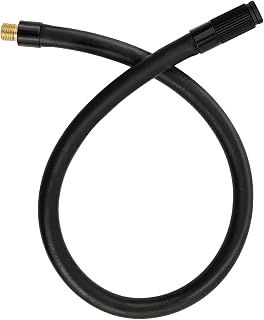 sciuU 40cm / 15.7 inches Extension Tube Hose for Portable Air Compressors, Bike Car Motorcycle Bicycle Tyre Air Pump Inflator Replacement Hose, with Locking Adapter Valve Schrader 