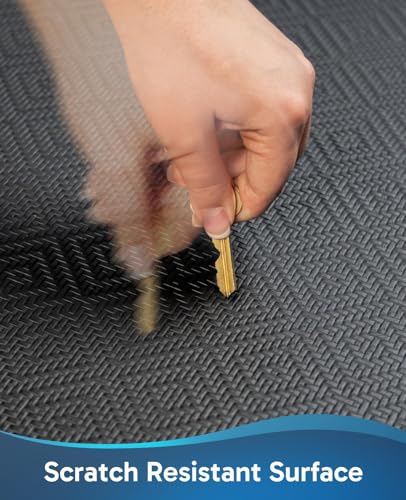 Ophanie Anti Fatigue Cushioned Mat, 3/4 inch Thick, 20 x 48 Kitchen Mats for Floor, Kitchen Rugs, Waterproof, Comfort Ergonomic Standing Mat for Office, Home, Standing, Black Non-Slip Ridged Bottom - Image 7