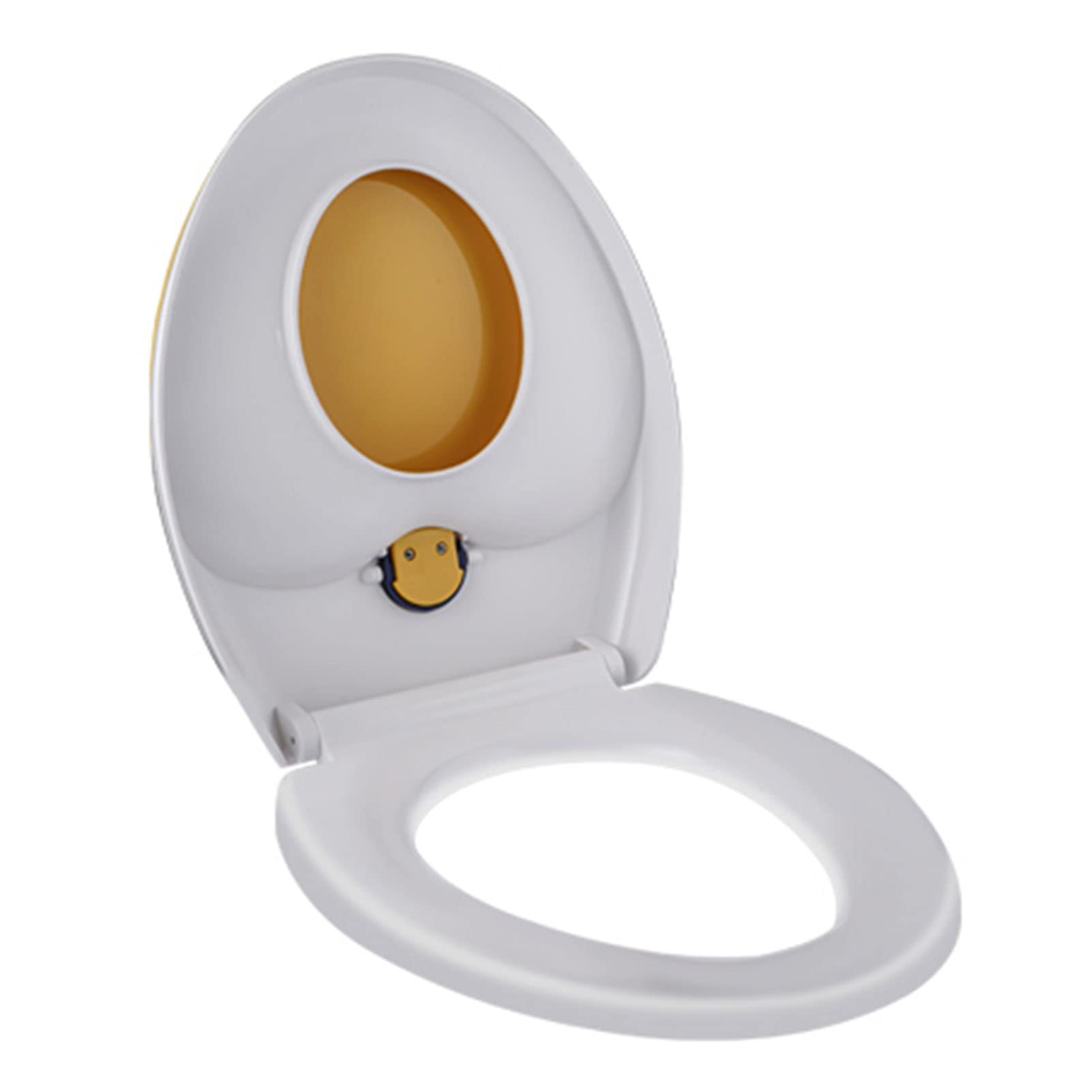 Dxpsxjl Orange Toilet Seat, Potty Training Seat Soft Close, Adjustable, Lightweight, Durable, Portable, User-Friendly, Compact, Built