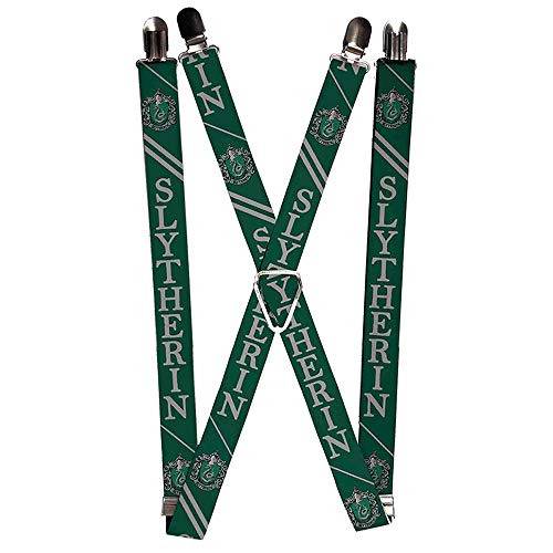Buckle-Down mens Buckle-down - Harry Potter Suspenders, Multicolor, 3.5 x 2.5 US