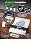 BORN4SHIP Tattoo Drucker Bluetooth, Tattoo Stencil Drucker, P84 Tattoo Printer Thermodrucker mit 10 Blatt A4 Transferpapier, Kompatibel mit Android iOS macOS Windows