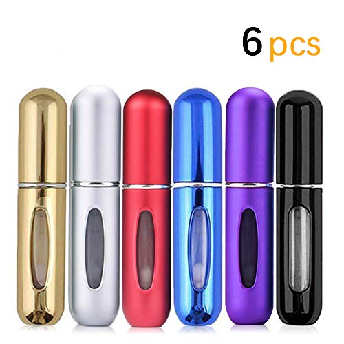 6 Pack Perfume Atomizer,5 Ml Mini Refillable Empty Perfume Atomizer Bottle, Refillable Perfume