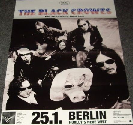 Poster The Black Crowes Amorica Or Bust Tour affiche rock 50x70 cm pour décoration de salon