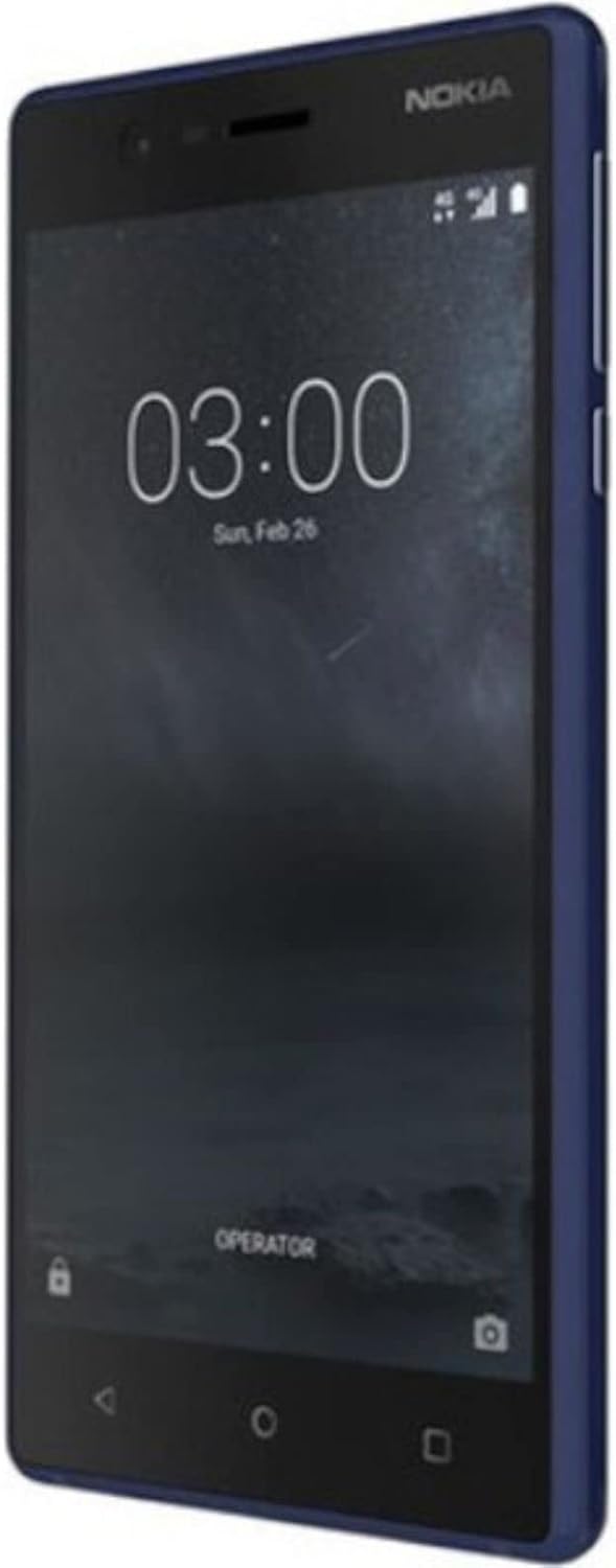 Nokia 3 16GB Android Single-SIM (GSM only, No CDMA) Factory Unlocked 4G/LTE Smartphone (Tempered Blue) - International Version