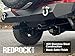 RedRock Dual Outlet Axle-Back Exhaust with Black Tips Compatible with 07-18 Jeep Wrangler JK