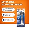 Permatex 22074 Ultra Grey Rigid High-Torque RTV Silicone Gasket Maker, Sensor Safe And Non-Corrosive, For High Torque And Vibration Resistant Applications, 0.5 oz #2