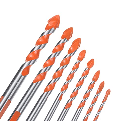 NUSHKI 8 piezas Brocas Multifuncionales para Perforador: para Cerámica, Vidrio, Mármol, Azulejo y Pared miniatura 4