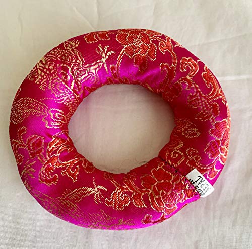 F694 Silk Brocade Ring Cushion Pillow for Tibetan Singing Bowl Hand Made in