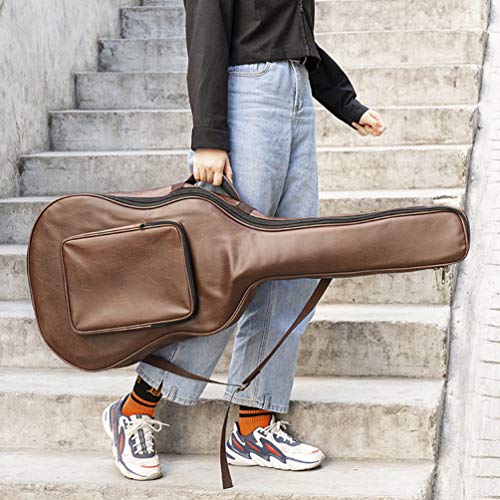 FARUTA Sac de guitare de 40/41 pouces réglable à double sangle pour guitare acoustique avec poche de poignée, housse… - Les Beatles, Paul McCartney, John Lennon, RIngo Starr, George Harrison FARUTA Sac de guitare de 40/41 pouces réglable à double sangle pour guitare acoustique avec poche de poignée, housse… – Image 4