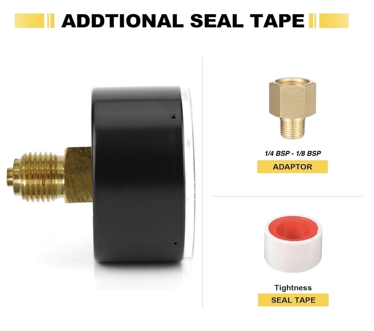 Pool Manometer 1/4 Zoll - Wasser Druckmesser 0-3 BAR Für Sandfilteranlagen & Pumpen