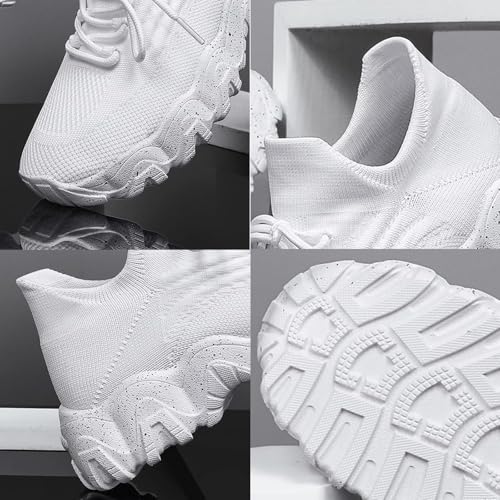 VOODUE Izarna Shoes, Izarna Simplysnug Shoes, Women's Breathable Knitted Casual Walking Shoes, 2024 Summer Lace Up Low Top Slip On Sneakers for Men Women(Black,US 9.5)2