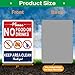 No Food or Drink Keep Area Clean Signs 10 x 7 Inches Rust Free Aluminum Weatherproof Easy to Install Outdoor Use 2 Pack