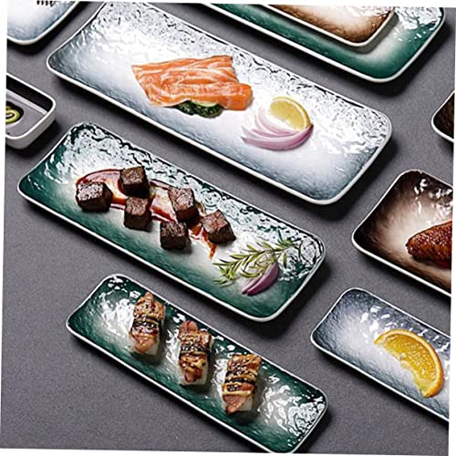 Set 2 Platos Sushi Cerámica Rectangular miniatura 3