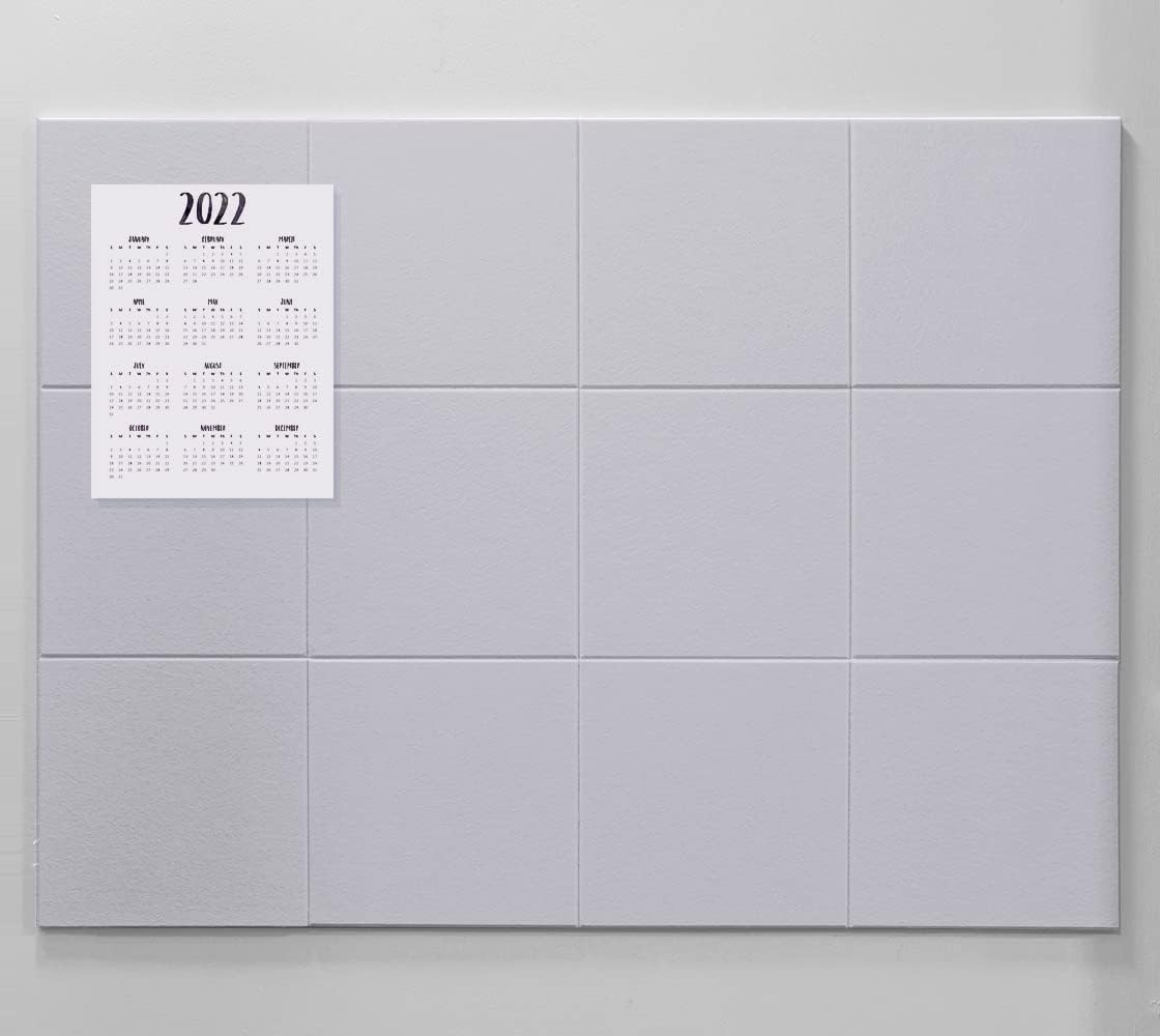 Large Cork Board Alternative 47"x35" 11.8x11.8x0.35 Inches 12 Pack Felt