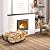 WiwiIron Firewood Rack Outdoor, 29 inch, Firewood Storage Holder Indoor, Log Holders for Firewood