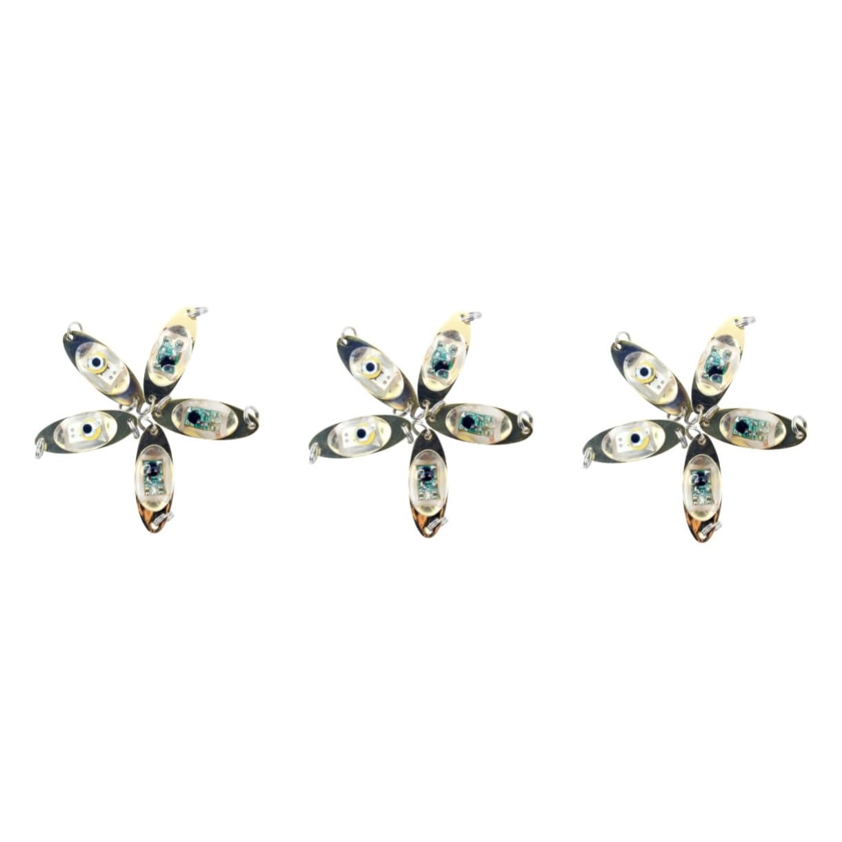 BESPORTBLE 15pièces Bait Lumineux LED Œil pour Nocturne Lumière Flottante Rouge Vert Bleu Blanc
