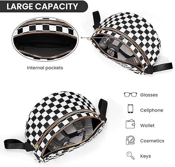 Elysir Crossbody Bag for Women, Double Pockets with Large Capacity, Adjustable Shoulder Strap, Waterproof3