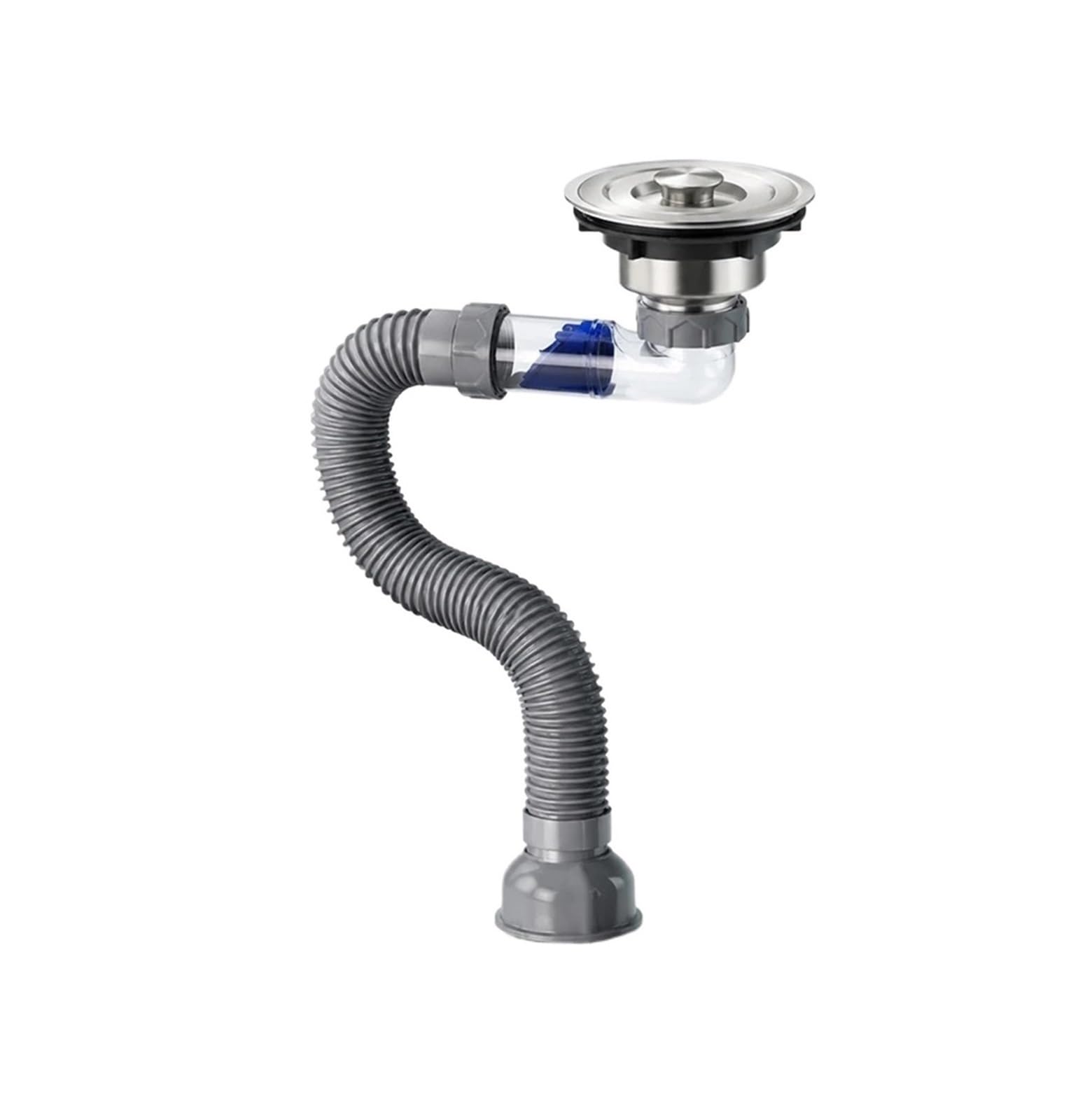 Set filtro lavello tubo estensibile antiintasamento antiodore | Ideale for applicazioni di drenaggio di lavelli a vasca singola, lavelli da cucina e piscine(Sink Drain Pipe Kit)