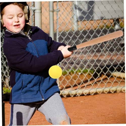 Bate de béisbol de madera PRETYZOOM para practicar deportes al aire libre en equipo 4