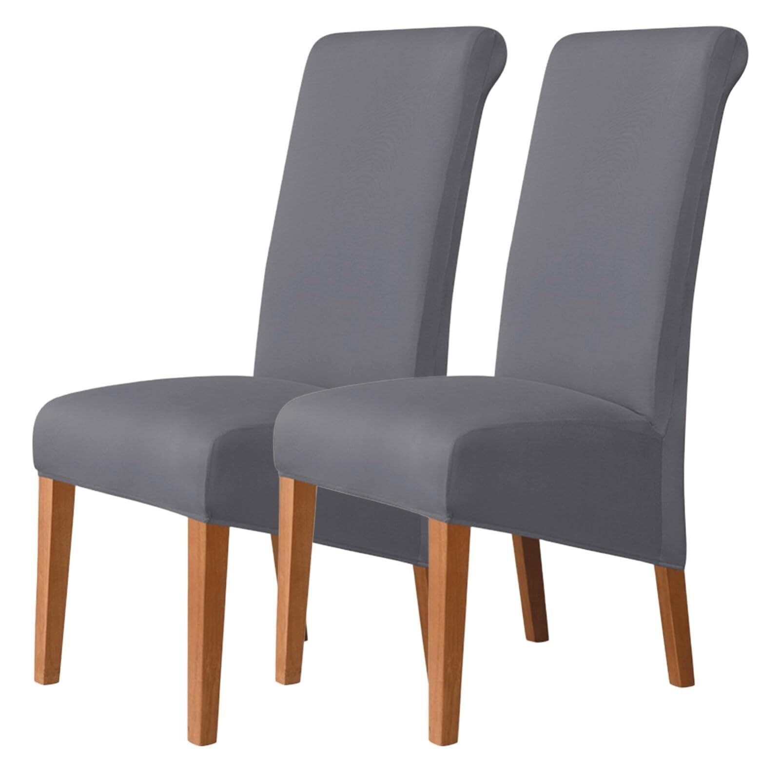 NMVAWIPT Stretch High-Back Dining Chair Covers, Removable Washable Protectors With Elastic Bottom, For Home, Restaurant, Banquet(#4,2Pcs)