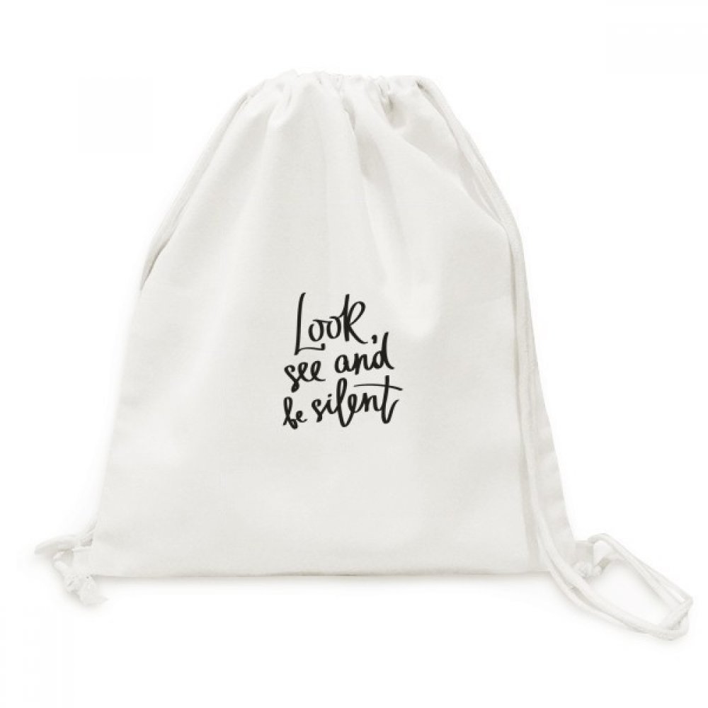 Toile drawstring backpack voyage sac cordon citation inspirante - 5