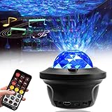 ✨✨【Fernbedienung und USB-Aufladung】Das Sternennachtlicht mit der intelligenten Fernbedienung kann das Ein- und Ausschalten von Meereswellen und Sternenlicht frei steuern, 4 Helligkeitsstufen einstellen, den Beleuchtungsmodus, die Geschwindigkeit, den Musikmodus und die Lautstärke ändern, um Ihre Bedürfnisse anzupassen. Befreien Sie Ihre Hände und lassen Sie Ihre Augen den im Raum schwebenden Himmelsprojektor genießen. Praktische USB-Kabel eignen sich für eine Vielzahl von Anwendungen.