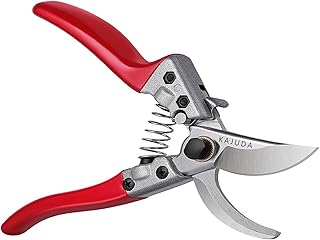 KAJUDA 8" Pruning Shears, Professional Bypass Garden Shear Hand Pruners Gardening Shears Clippers for Plants, Flower Cutter Florist Scissors Trimming Scissors, Gardening Tools