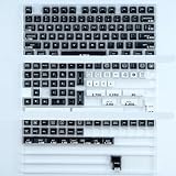 QPSJXN KBDIY SA Perfil KeyCap Set PBT Double Shot ISO Enter 7U Barra Espacial Compatible con Kits de Teclado mecánico Personalizado(GMK WOB)