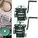 2-In-1 Jewelry Rolling Mill Machine 0.03-6.5mm Adjustable Thickness, Gold Making Tool Press For Flat Sheets&Round Form, Jewelry Diy Tool For Pressing Gold Silver Copper Aluminum(Green Style2)