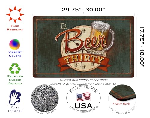 Toland-Home-Garden-800208-Its-Beer-Thirty-Man-Cave-Door-Mat-18×30-Inch-Drink-Outdoor-Doormat-for-Entryway-Indoor-Entrance Toland Home Garden 800208 Its Beer Thirty Man Cave Door Mat 18×30 Inch Drink Outdoor Doormat for Entryway Indoor Entrance