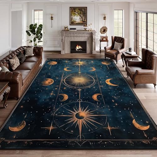 Tapete decorativo celestial Moon & Stars & Sun 8'x13' miniatura 5