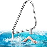 Large application - Ces mains courantes de piscine sont le moyen le plus pratique et le plus instantané d'entrer et de sortir de la piscine. Adapté aux piscines intérieures et extérieures, c'est une installation nécessaire pour les piscines. Il est parfait pour aider les enfants, les personnes âgées et les personnes handicapées à entrer ou à sortir de la piscine.
