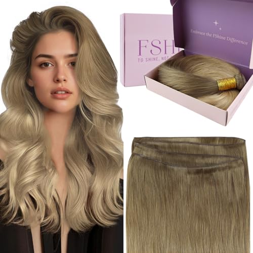Fshine Genius Weft Hair Extensions Human Hair, 20 Inch 60