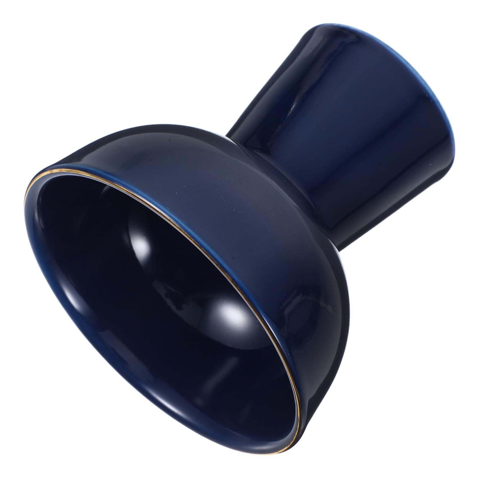 NAMOARLY Tall Dessert Bowl Tall Pudding Cup Food Taster Bowls Dessert Bowls Bowl Decorative High Foot Dessert Bowl Mini Trifle Sundae Ice Cream Cups Footed Dessert Bowl Ceramics Blue