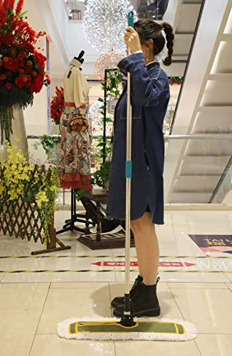 Ofo 24Inch Industrial Commercial Dust Mop 2 Sets // Heavy Duty Dust Mop // 63Inch Length Stainless Steel Handle //Easily Clean Large Area Factory,Shopping Mall,Garage #TOP5