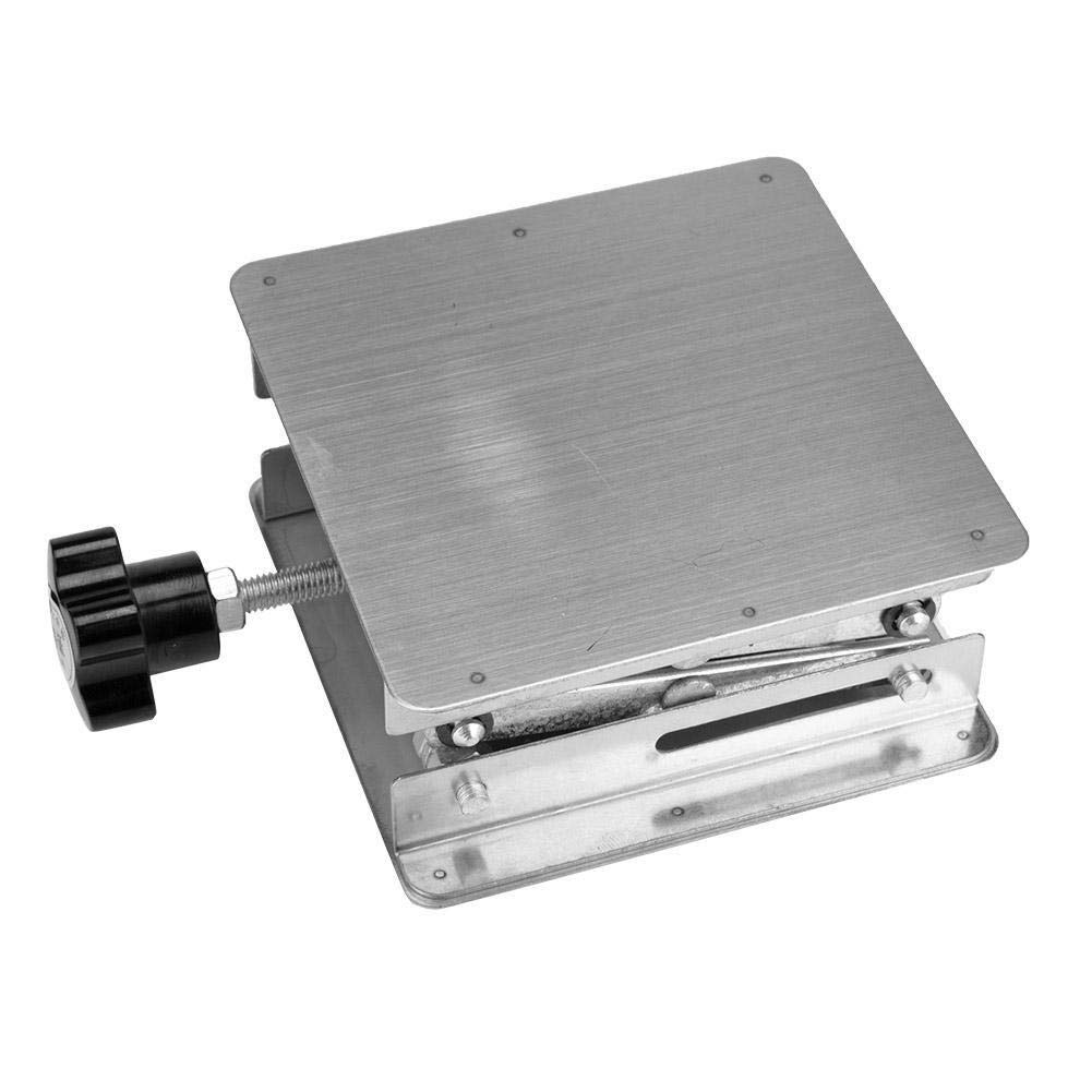 Acciaio inossidabile Laboratorio Piattaforma stand Scissor Rack 100 * 100 * 160 millimetri | Noir