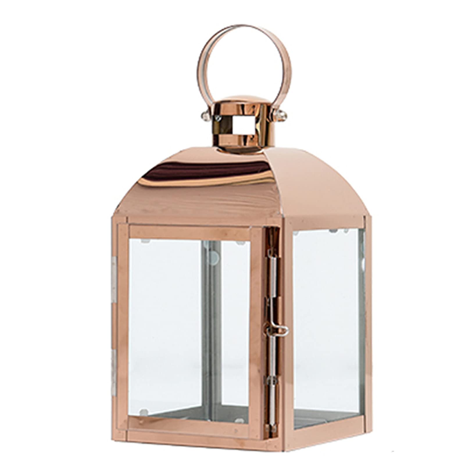 Sbjklyrn One Color Candleholder, Stainless Steel Rose Gold Lantern European Candle Holders Holder Candle Holder Decoration