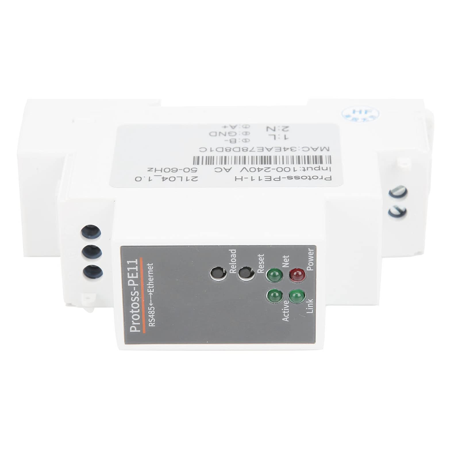 Serwer szeregowy Ethernet PE11-H RJ45 100-240VAC FreERTOS Rail DIN Automatyzacja przemysłowa
