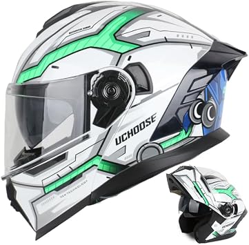 Modular Motorcycle Helmet DOT Approved with Dual Visor Full face Helmets for Adults