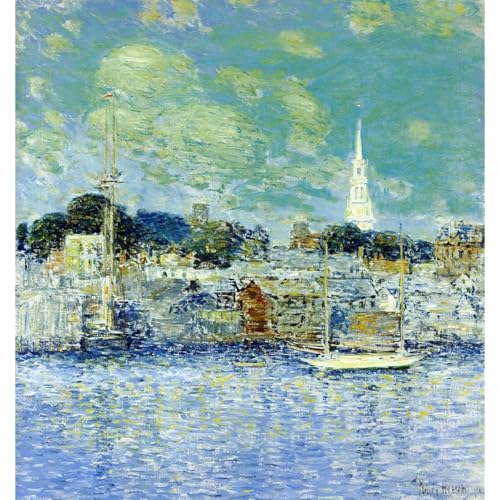 Poster Newport Waterfront 1901 nostalgie maritime et charme de l'ancien