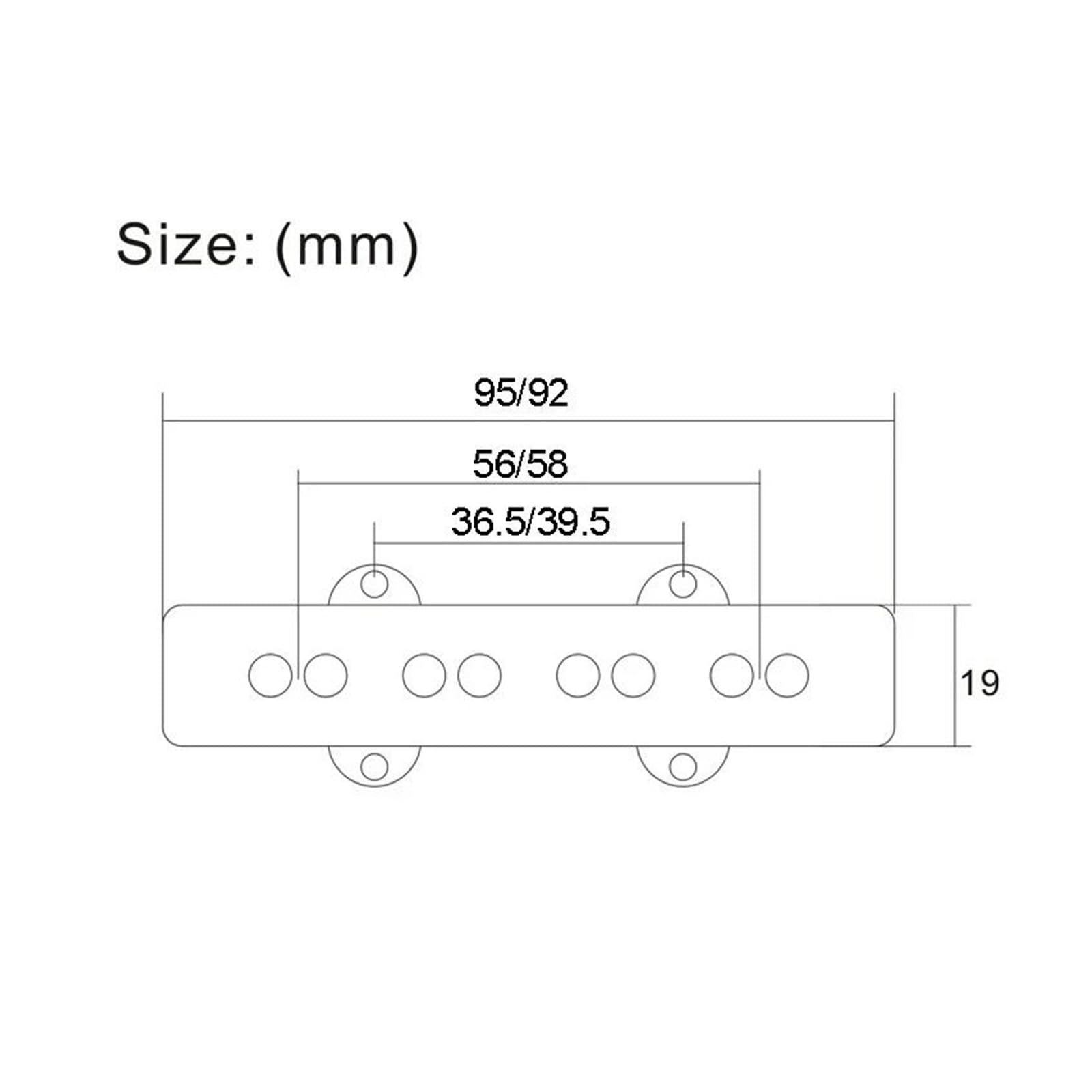 Kabel Alnico 5 Bass Pickup Neck Lub Bridge W Oplocie Do Otwartej Konstrukcji Czterostrunowej(Neck)