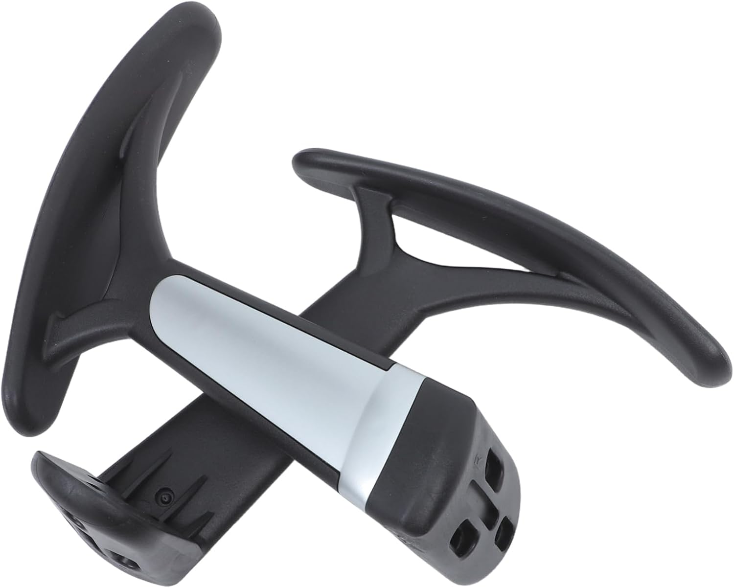 Gadpiparty 2pcs Office Chair Armrests Plastic Armrests for Computer Gaming Chairs Ergonomic Support Easy Install Replacement Parts