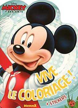 Paperback Disney Mickey et ses amis Vive le coloriage ! + Stickers [French] Book